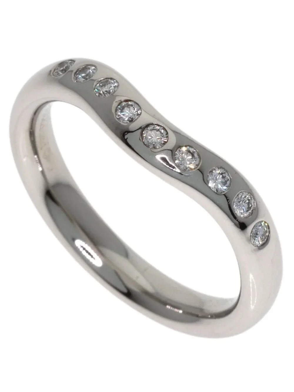 Tiffany & Co Curved Band Diamond Ring